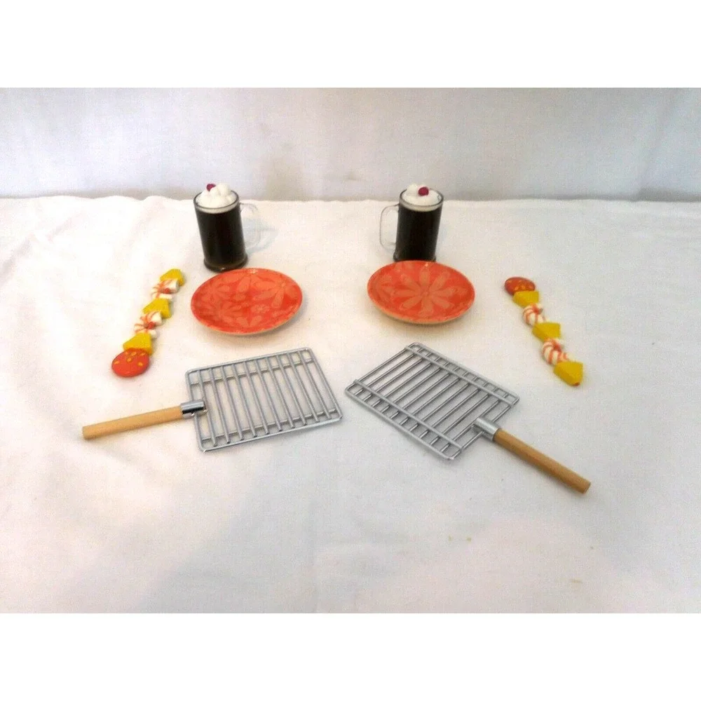 American Girl Julies Birthday‎ Goodies Grill tops Kabobs Floats Plates